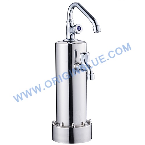 Double-tap stainless steel UF water purifier