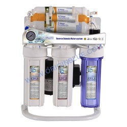 7 stage Reverse Osmosis system with shelf